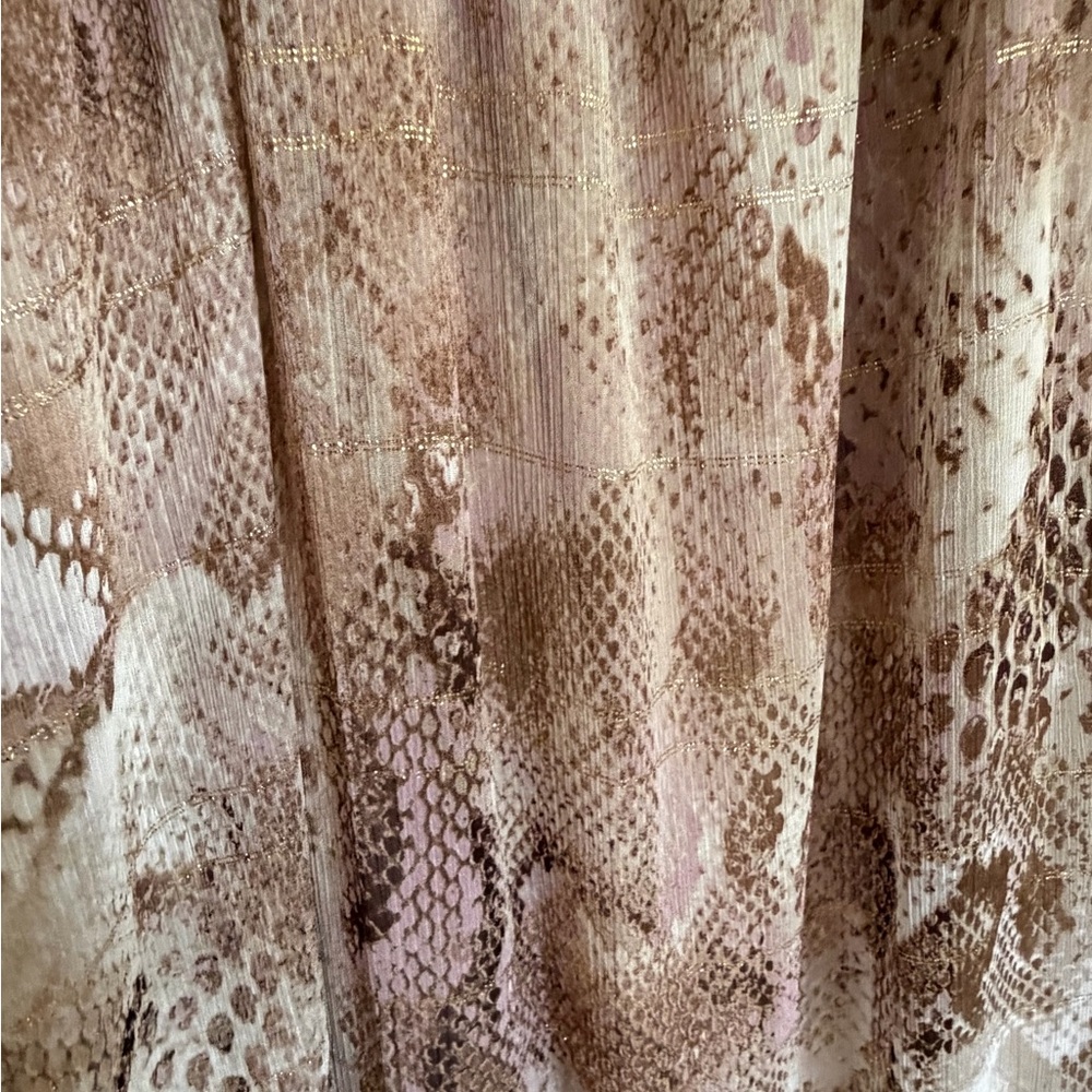 Express Brown Patterned Maxi Dress - image 2